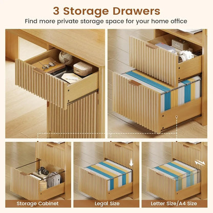 Modern L-Shaped Office Desk