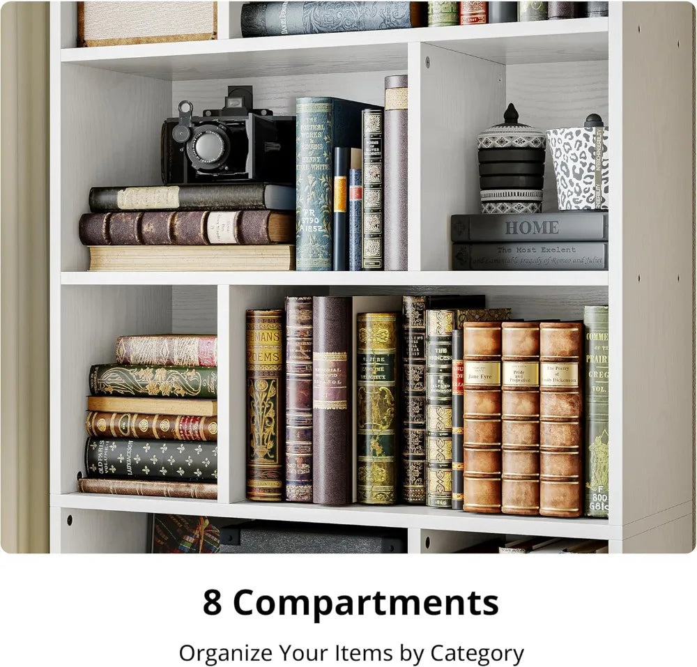 Tall Bookshelf with Storage