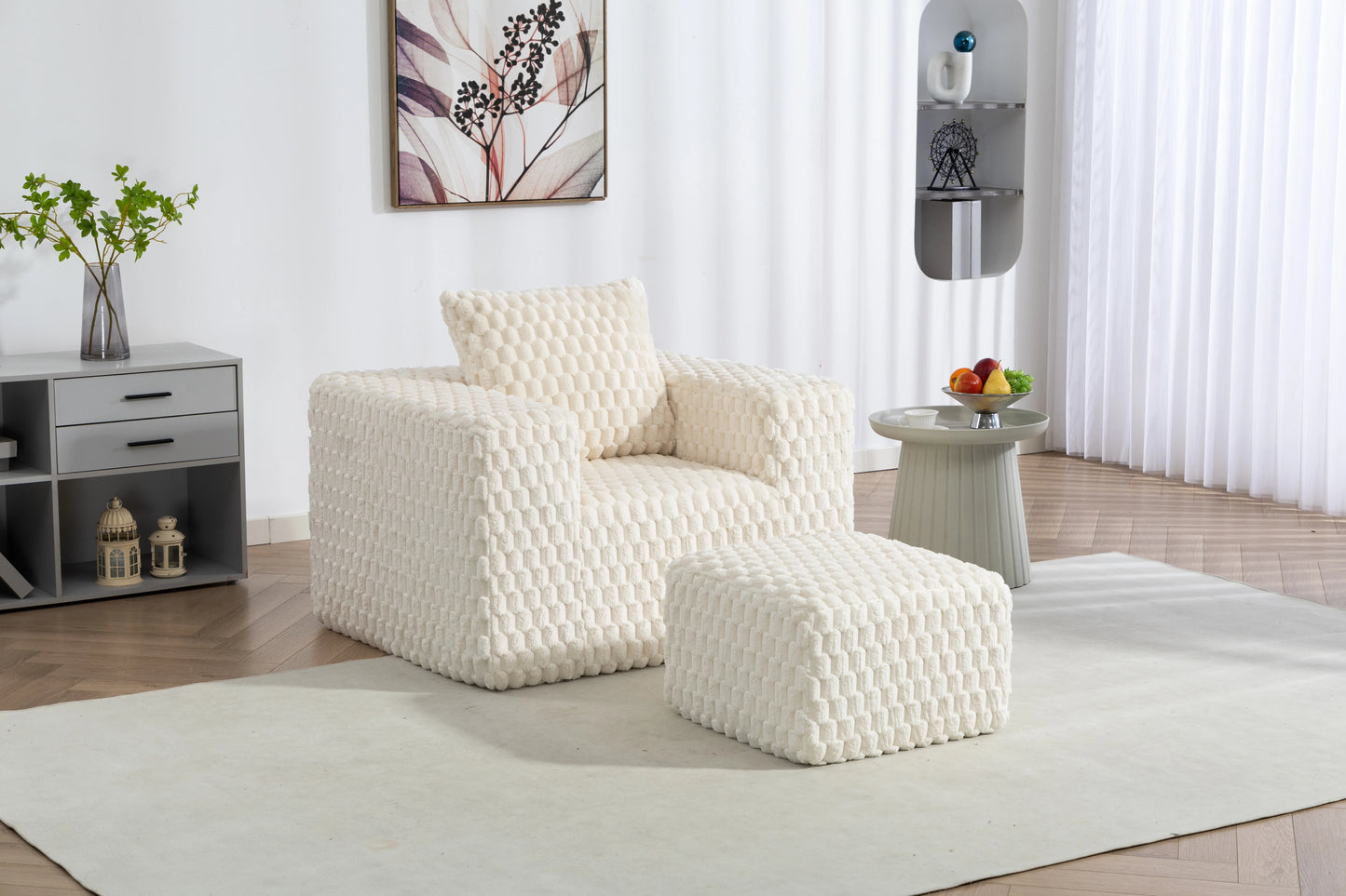 Sectional boneless Couch withModern Sofa with  Upholstered Couches for Room