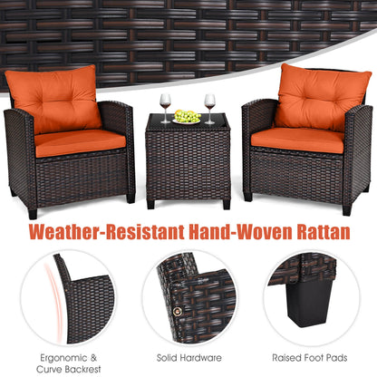 Patio Rattan Furniture Set