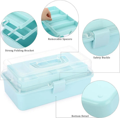 3-Layer Plastic Craft Organizer