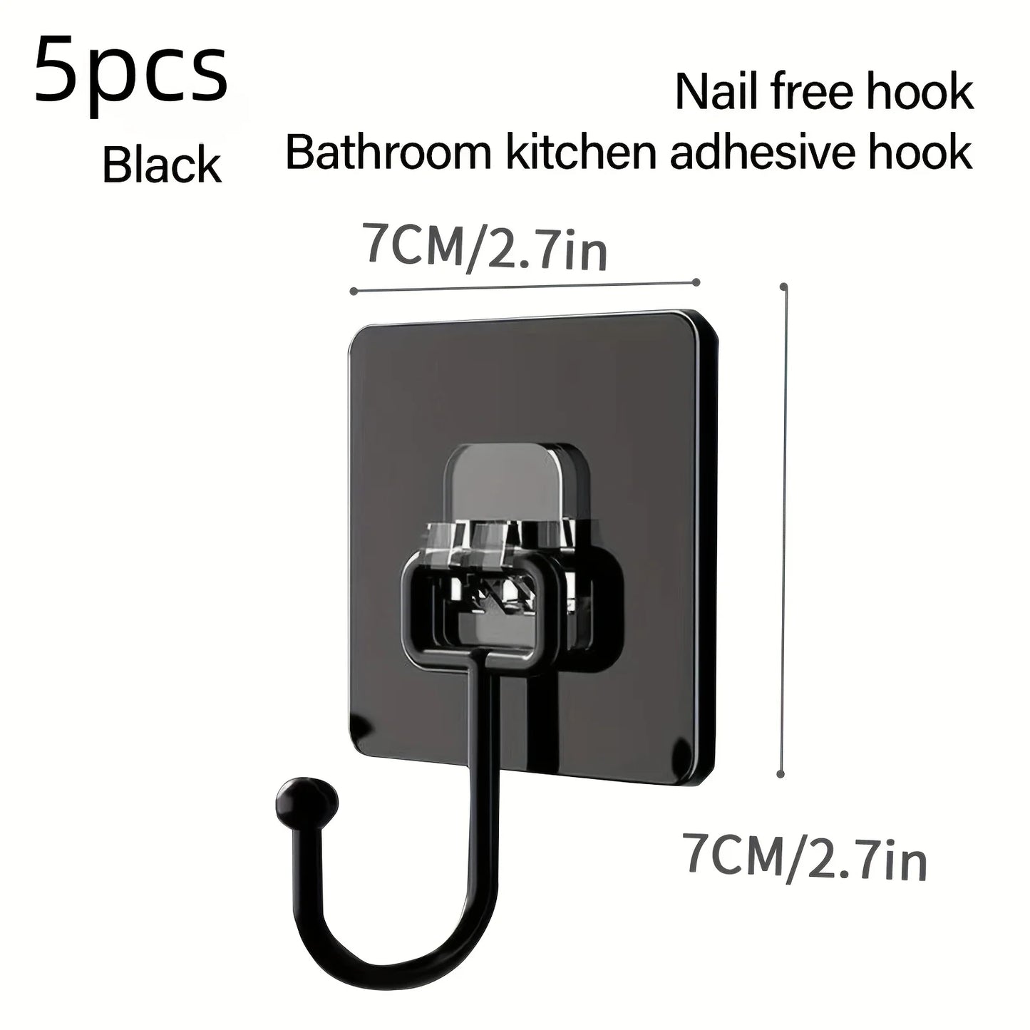 5pcs Heavy Duty Wall Hooks