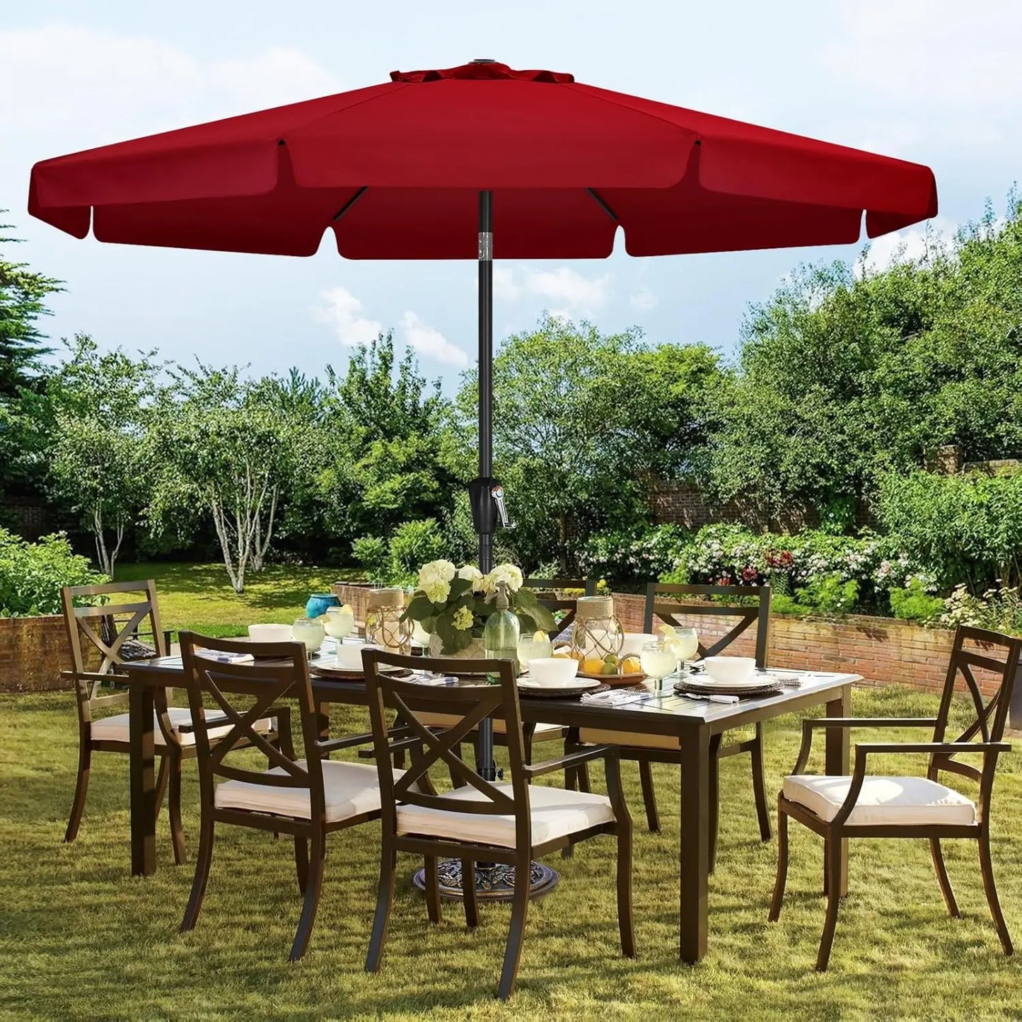 Burgundy Patio Umbrella