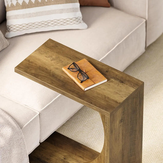 C Shaped End Table for Living Room