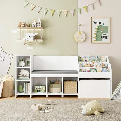 Kids Reading Nook with Bench