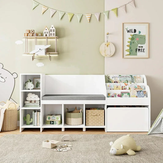 Kids Reading Nook with Bench
