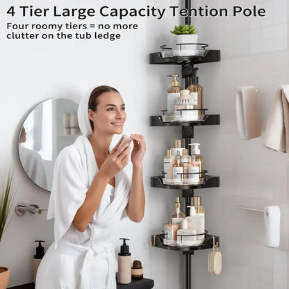 Rotating Corner Shower Caddy Organizer