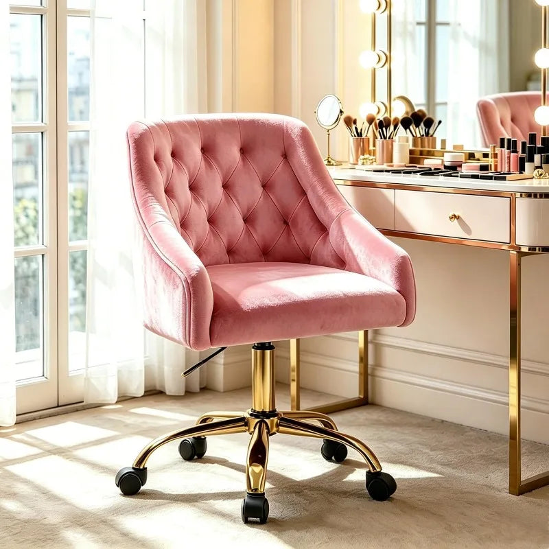 Vanity Chair with Wheels