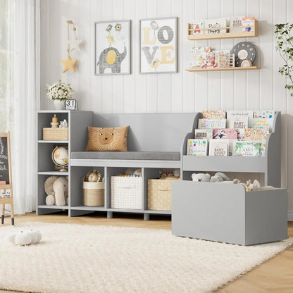 Kids Reading Nook with Bench