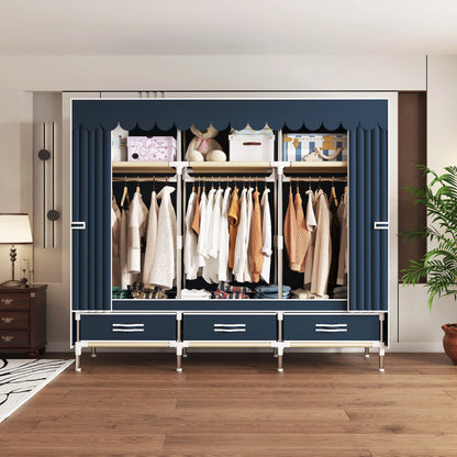 Portable Wardrobe Closet with - Includes for Bedroom