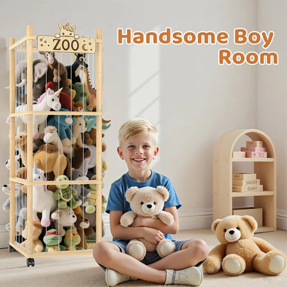 Wooden Stuffed Animal Storage Tower