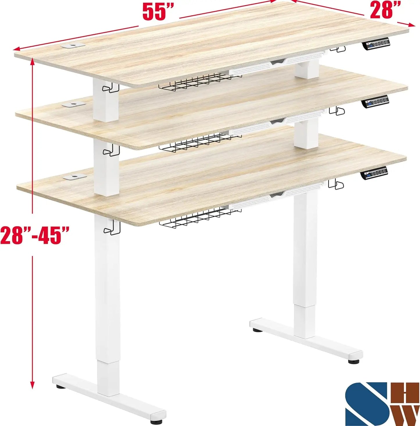 Electric Height Adjustable Standing Desk