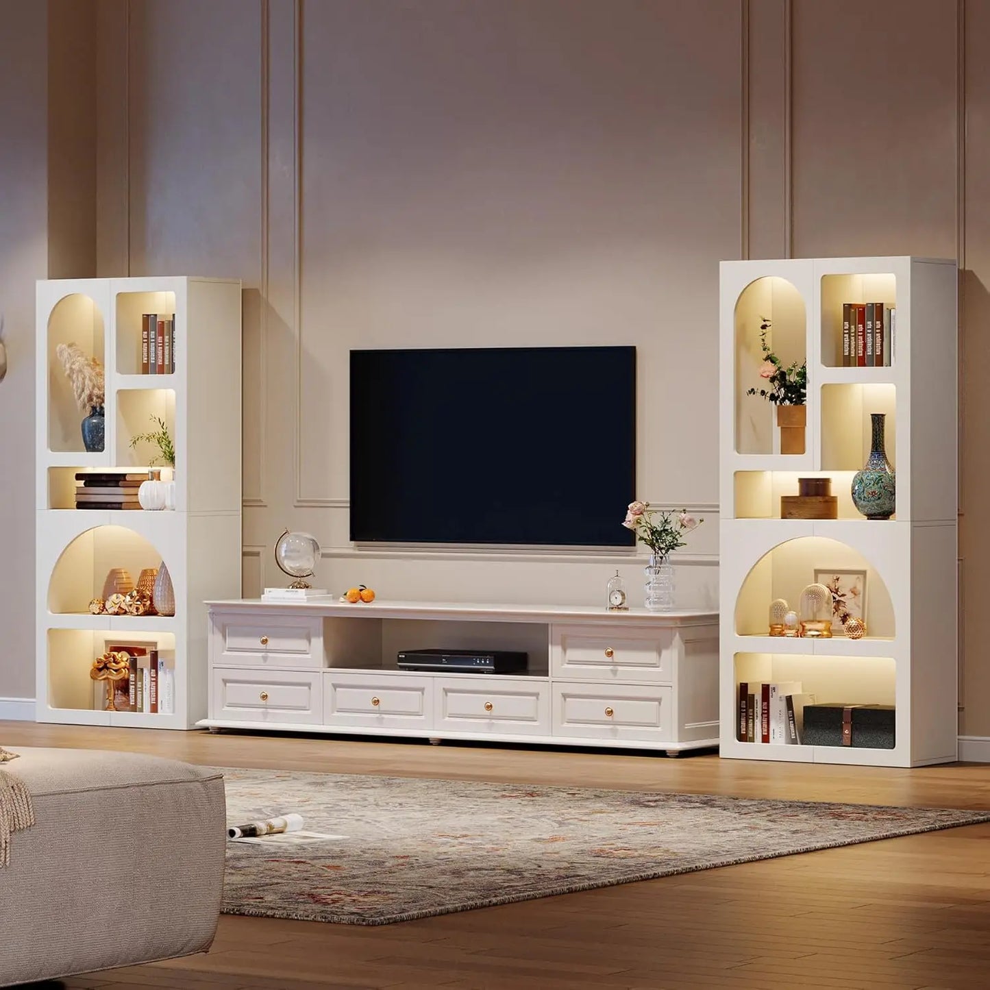 Tall Geometric Bookshelf