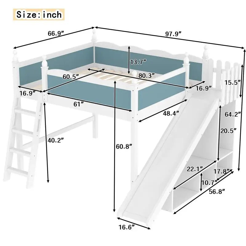 Loft Bed with Storage