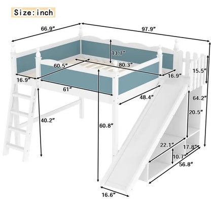 Loft Bed with Storage