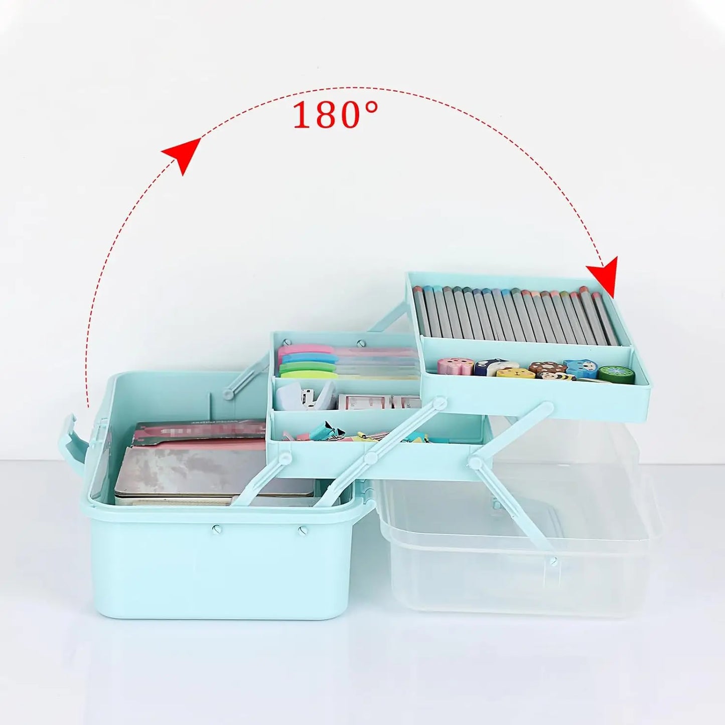 3-Layer Plastic Craft Organizer