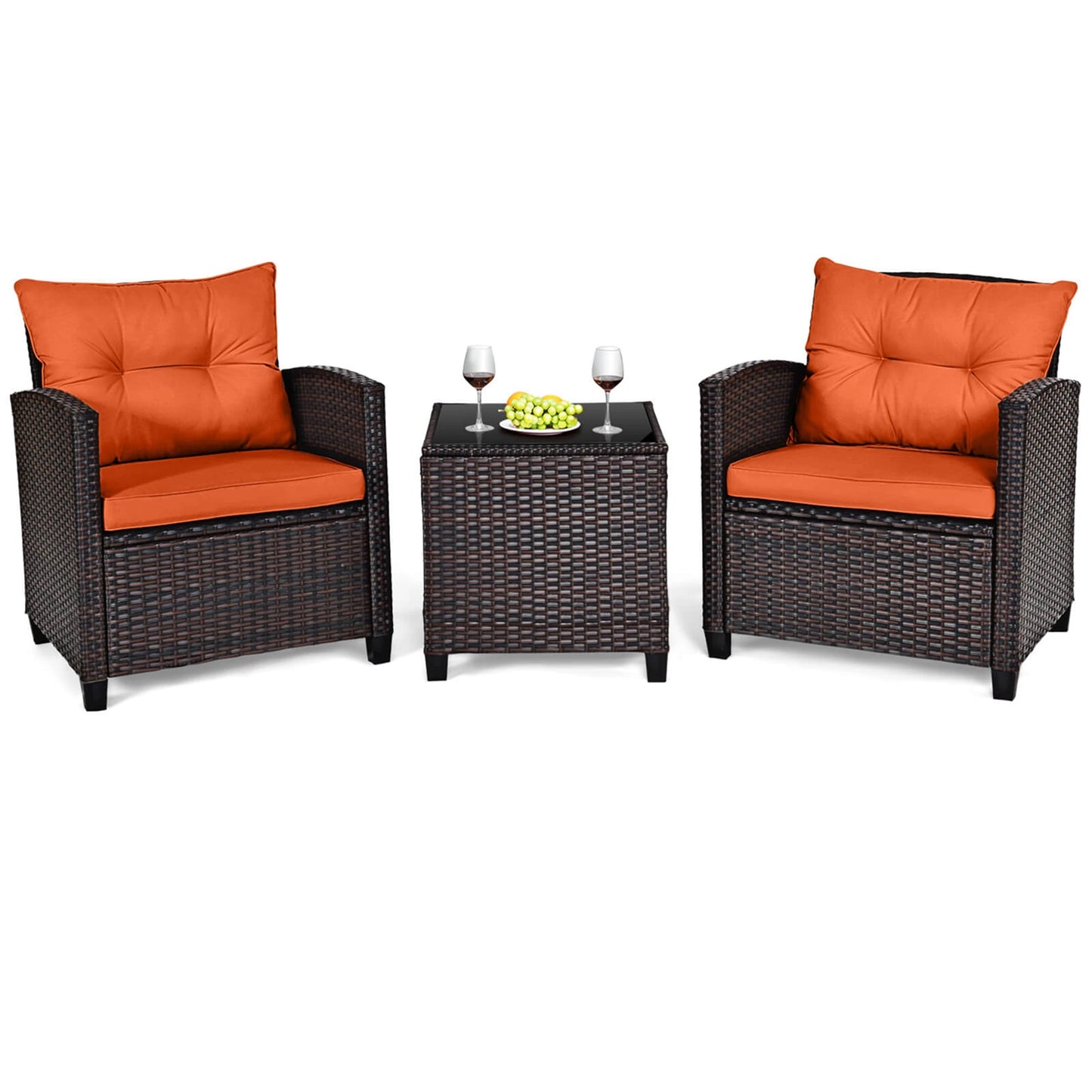 Patio Rattan Furniture Set