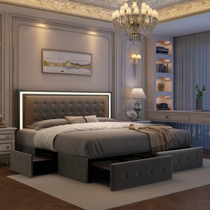 Queen LED Bed Frame