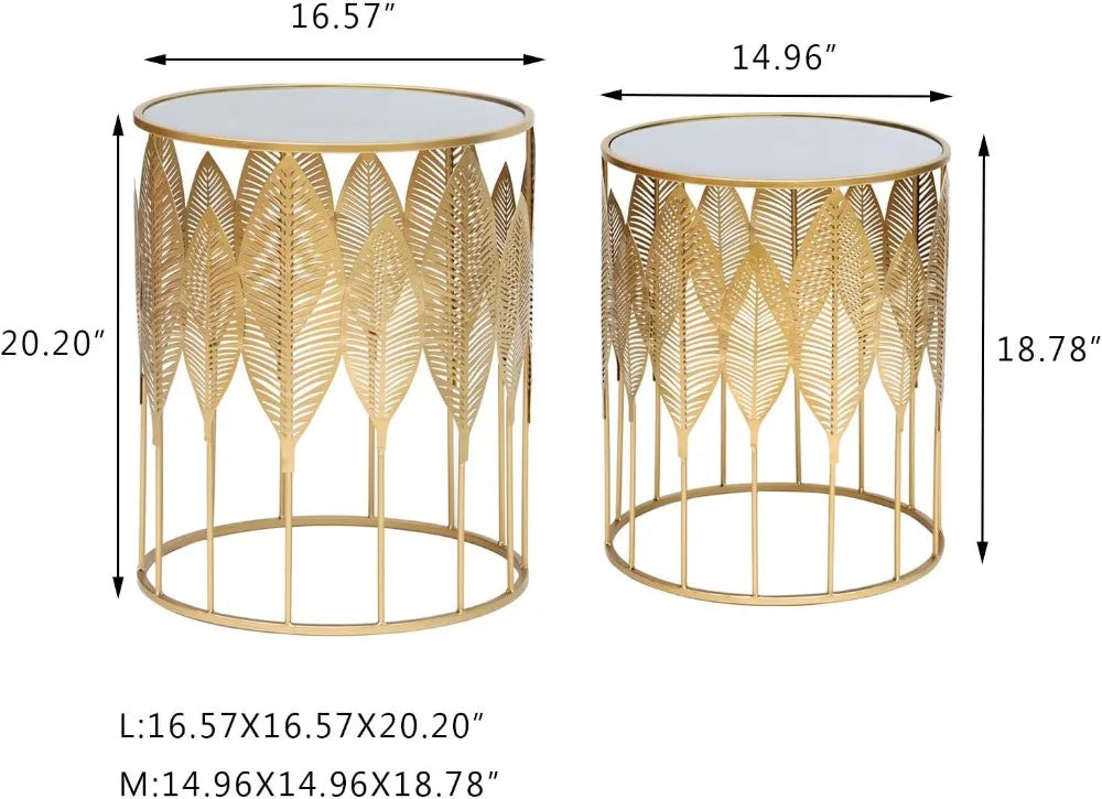 Gold Nesting Side Tables