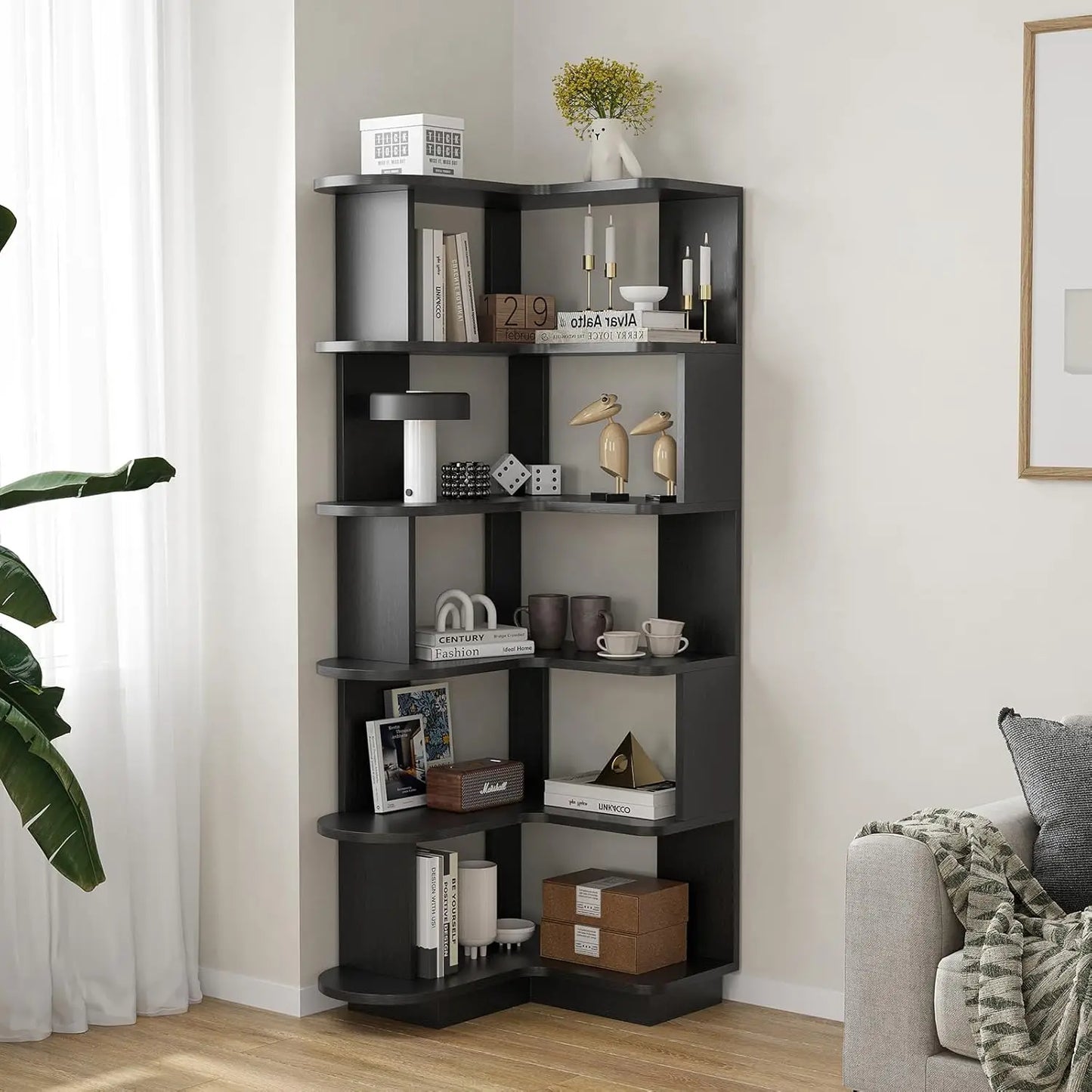 L-Shaped Bookcase
