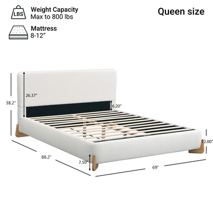QueenSize Boucle Bed Frame