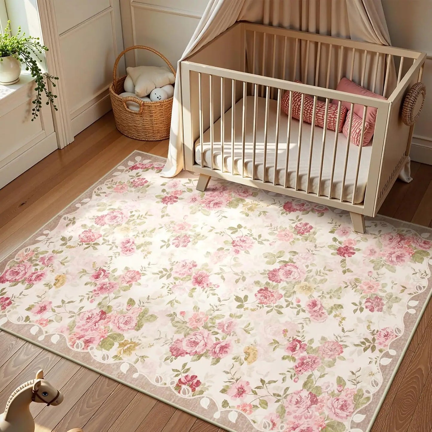 Low Pile Vintage Area Carpet