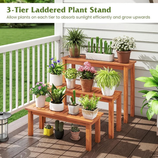 Wooden Plant Stand
