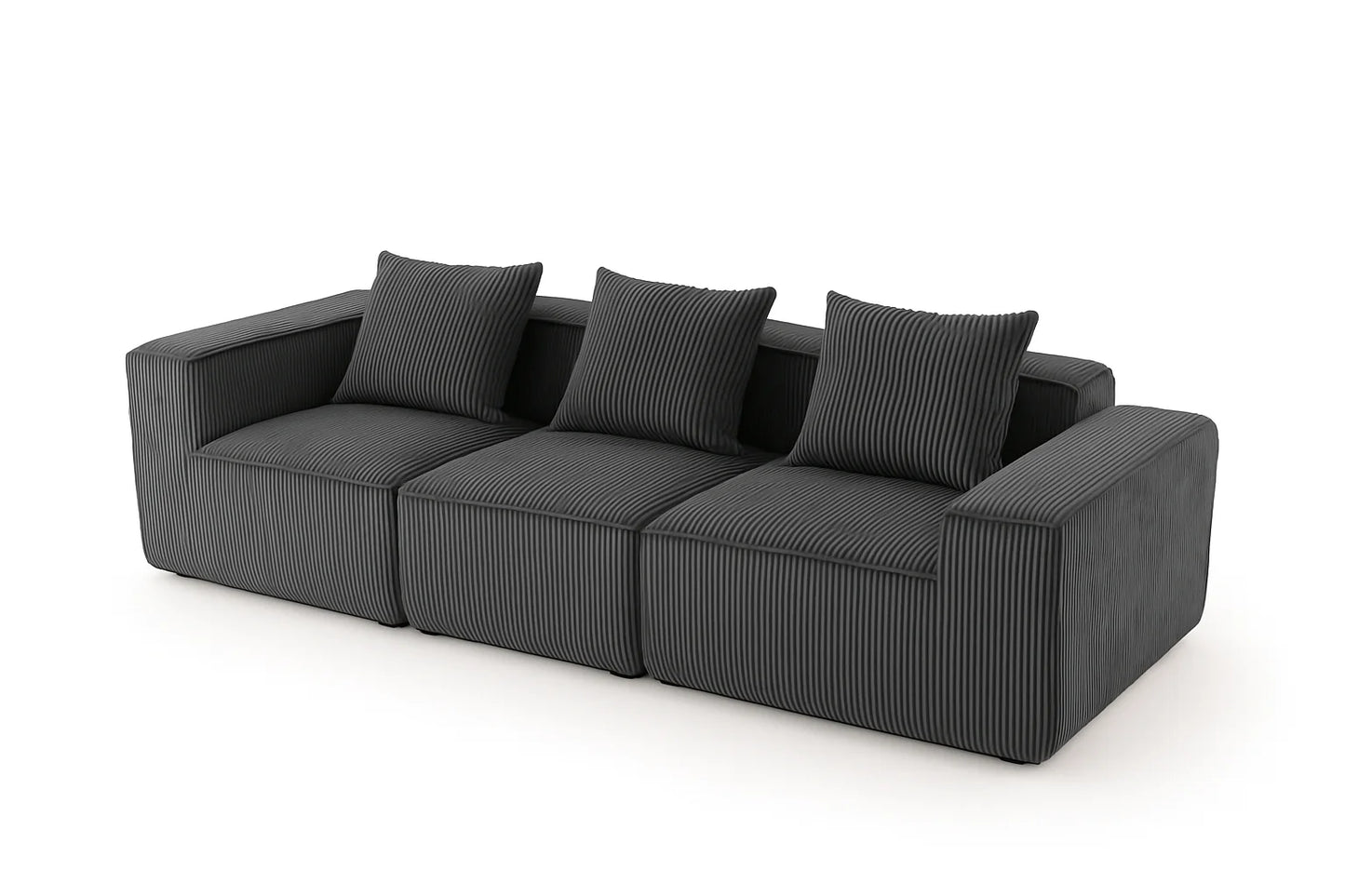 Sectional boneless Couch withModern Sofa with  Upholstered Couches for Room