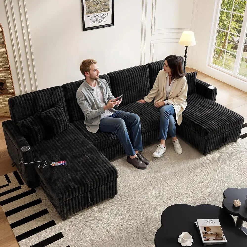 Convertible Corduroy Cloud Sofa