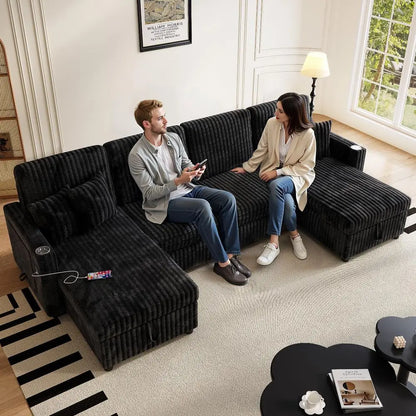 Convertible Corduroy Cloud Sofa