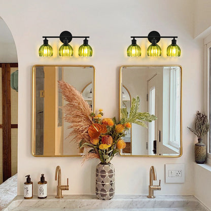 Floral Tulip Glass Shade for Mirror Front Lamp