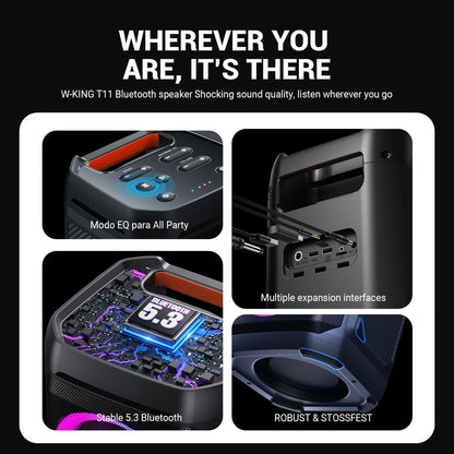 V5.3 Portable Party Boombox