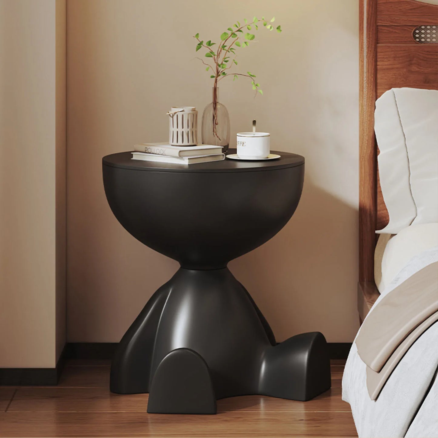 Round Matte Finish Side Table
