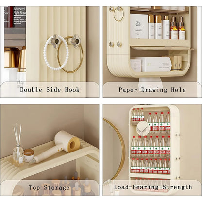 Wall Mount Makeup Organizer