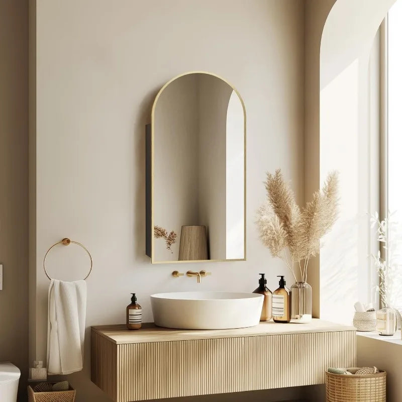 Arched Medicine Cabinet  Bathroom Medicine Cabinet with Mirror with