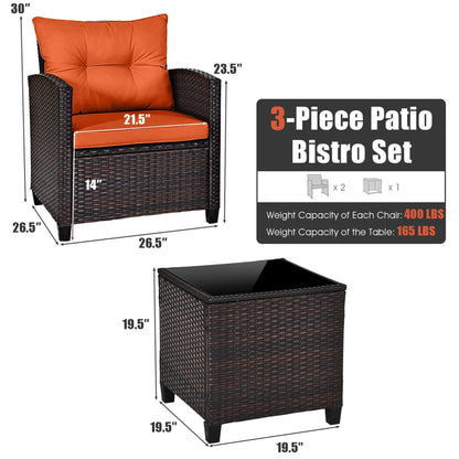 Patio Rattan Furniture Set