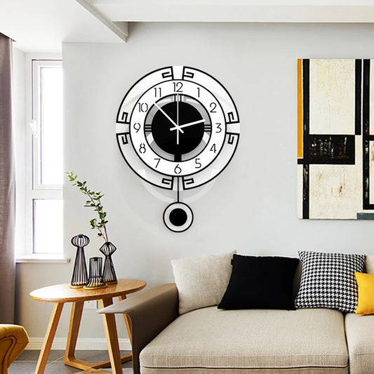 Silent Pendulum Wall Clock