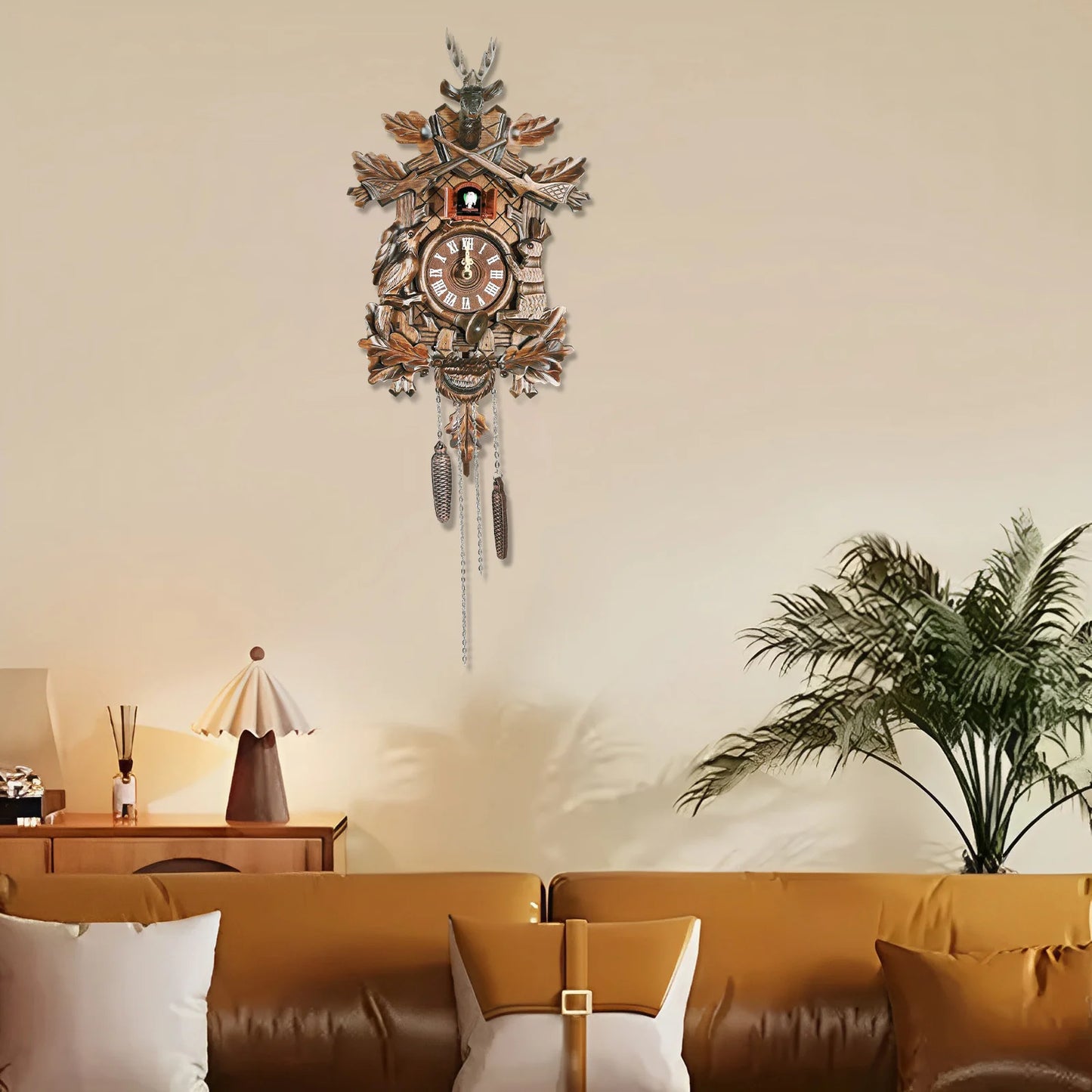 Wooden Cuckoo Wall Clock