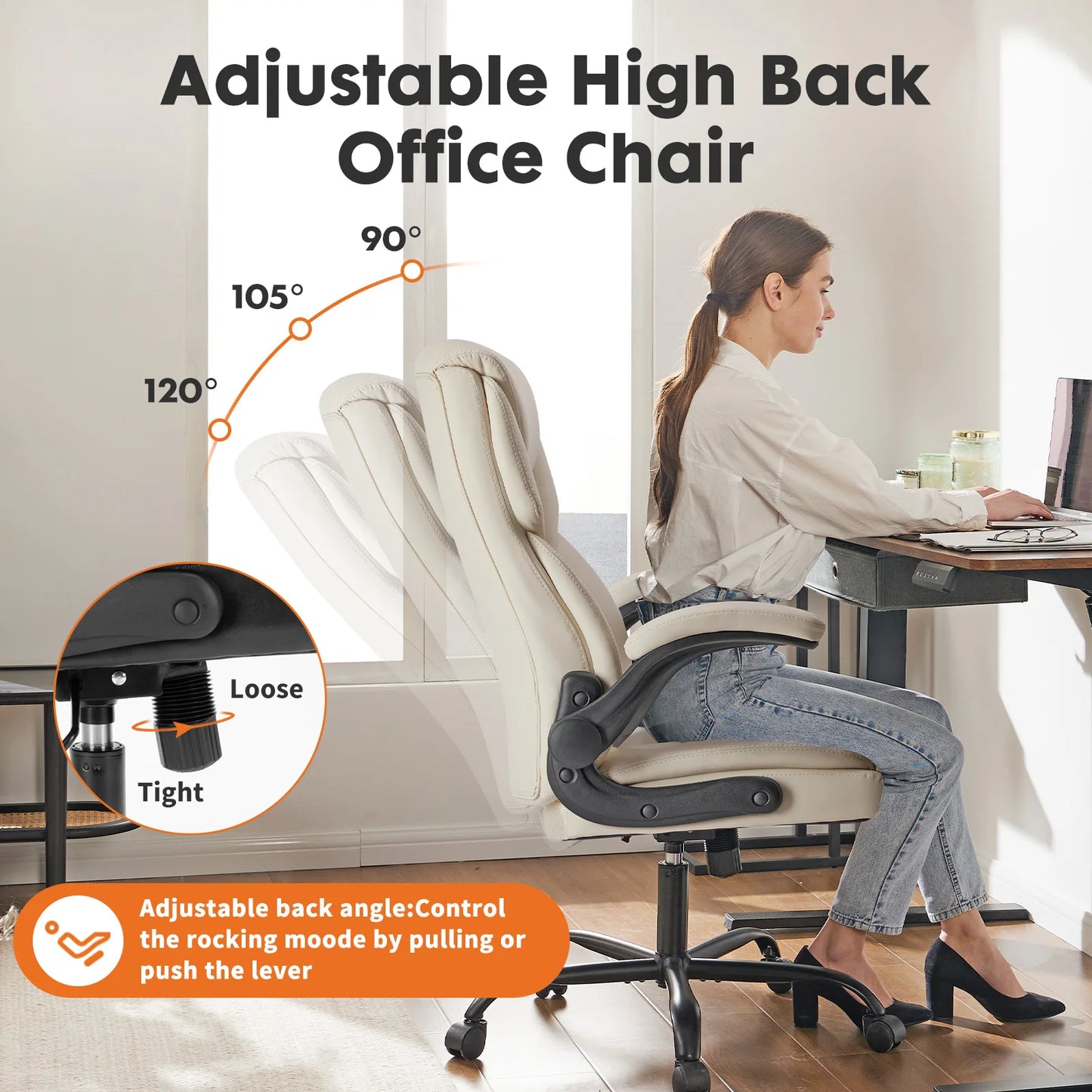 Leather Ergonomic Office Chair