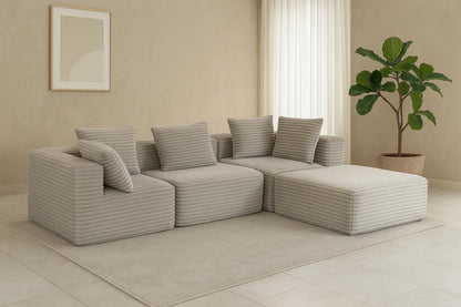 Sectional boneless Couch withModern Sofa with  Upholstered Couches for Room