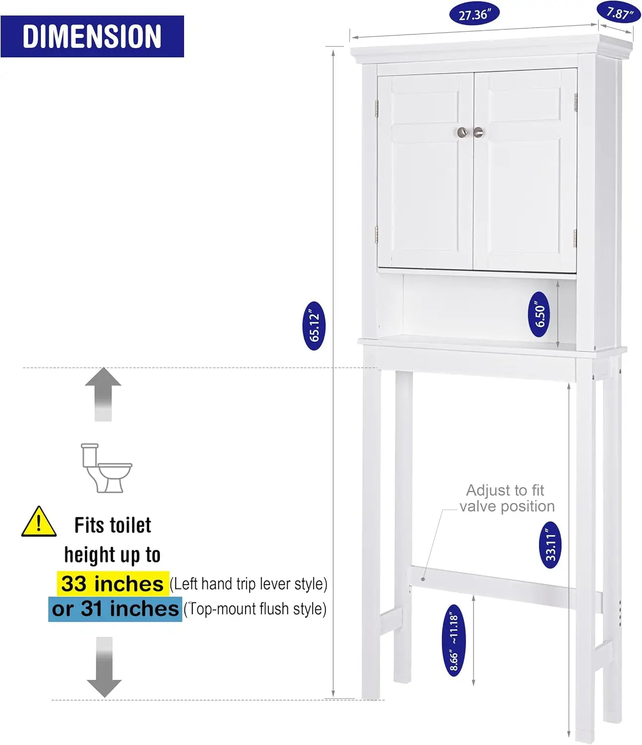 Over The Toilet Storage Cabinet