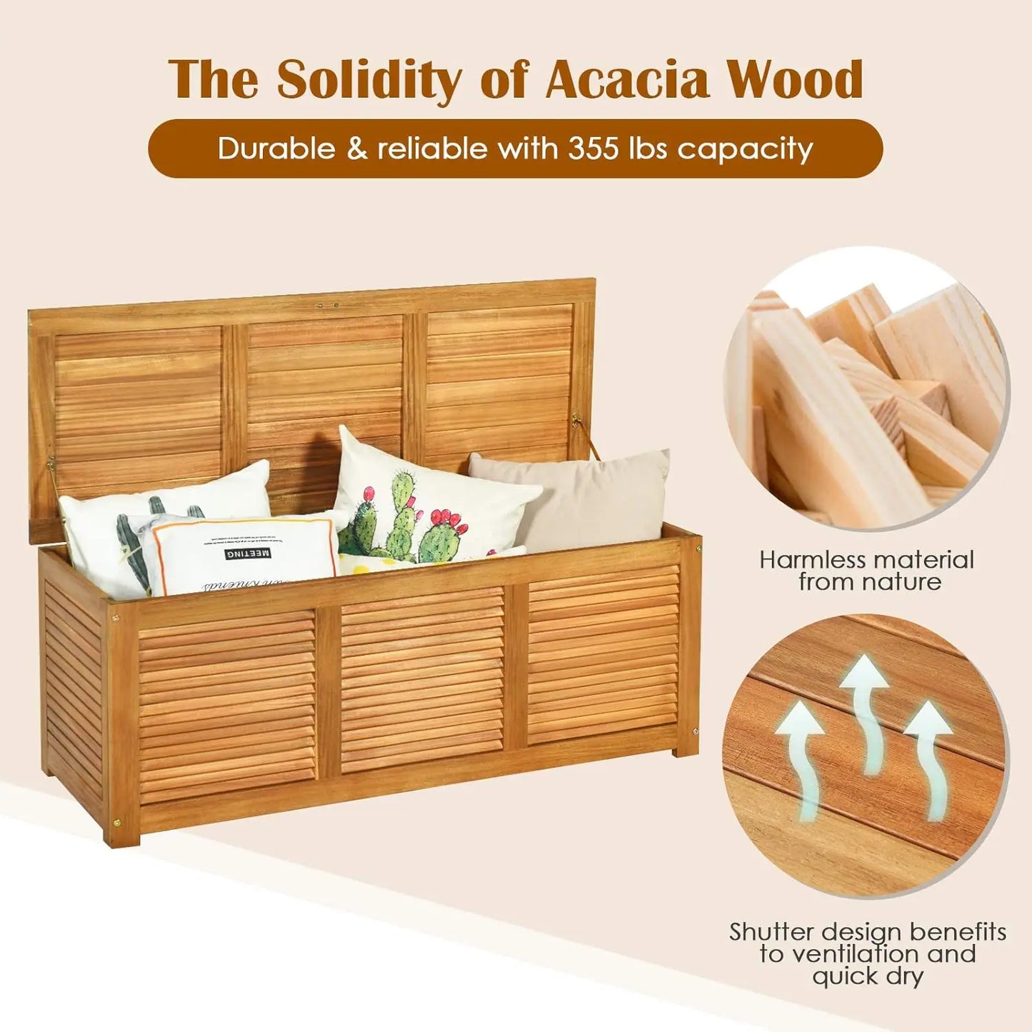 Wood Deck Box