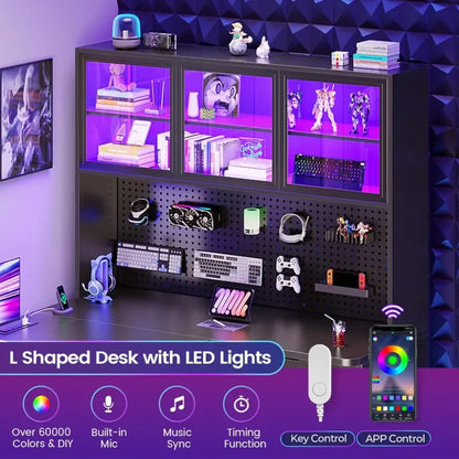 L Shaped Corner Gaming Desk