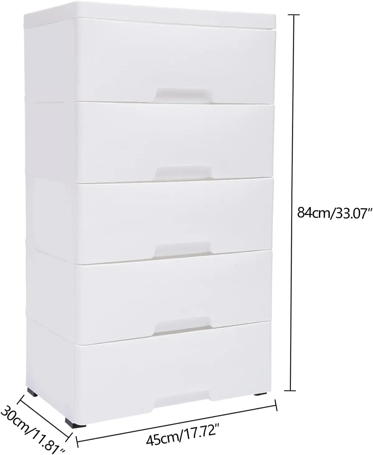 White Plastic Storage Dressers