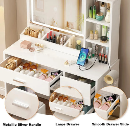 Vanity Desk with Mirror