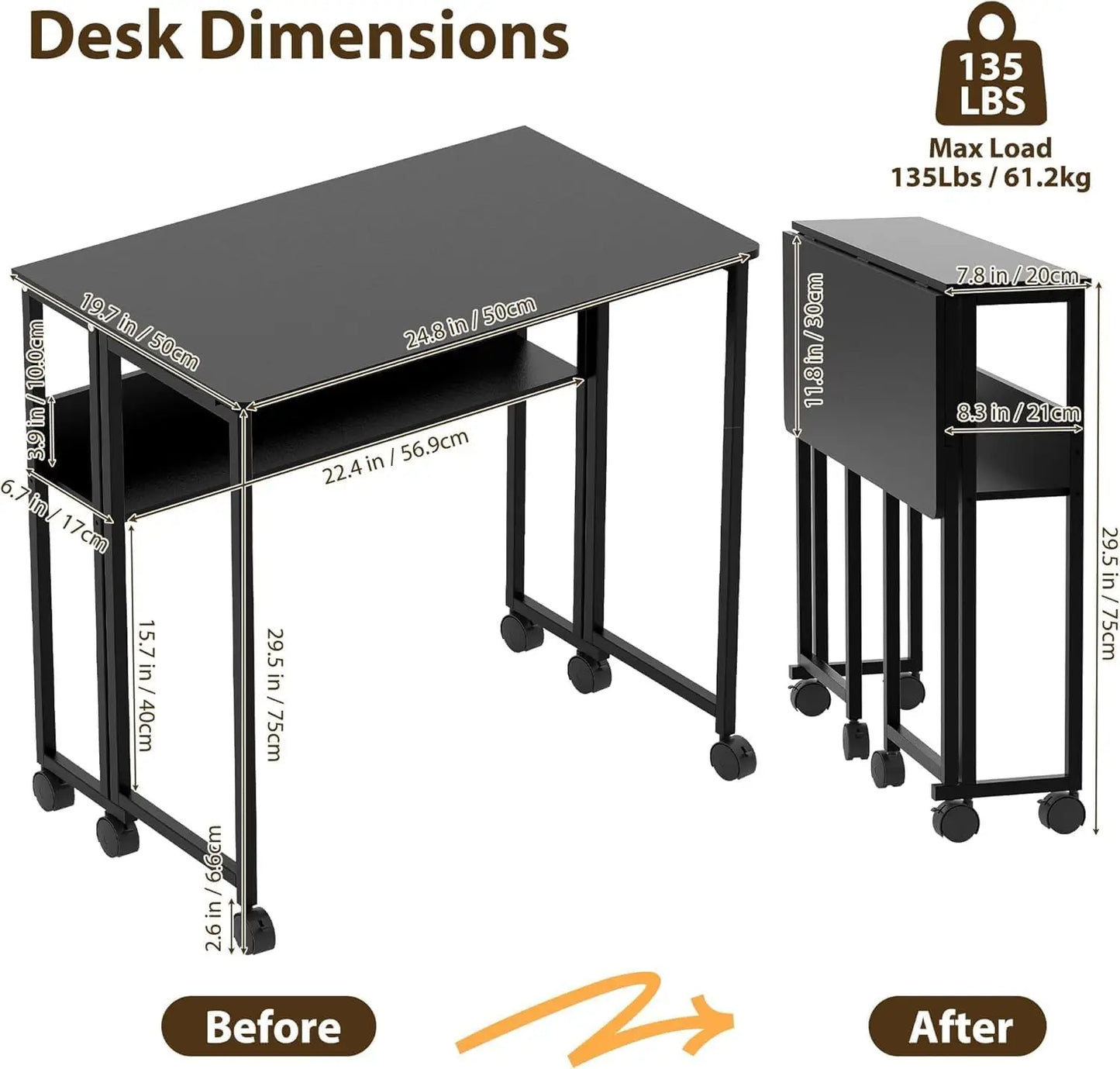 Sturdy Frame Mobile Workstation