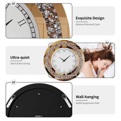 Mirror Wall Clock
