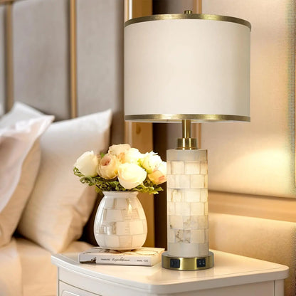 Alabaster Table Lamps Set