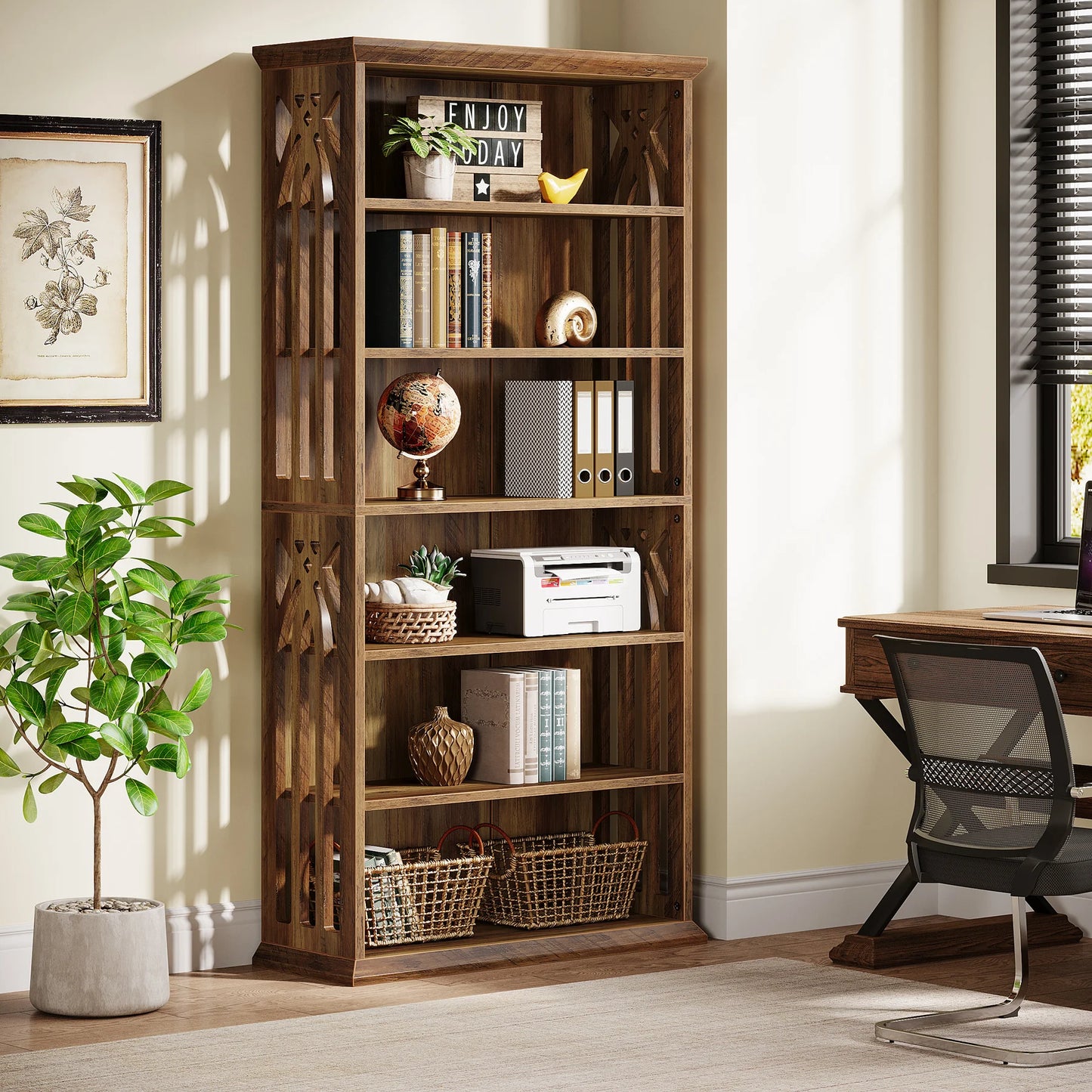 6-Tier Bookshelf