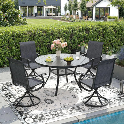 5 Pieces Outdoor Patio Dining Set